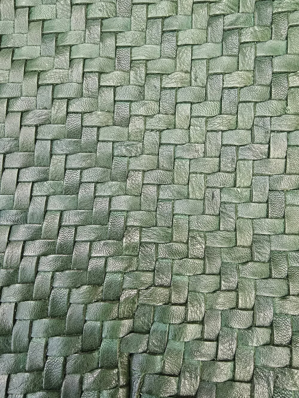 Clare V. Petit Moyen Messenger Evergreen Woven Zig Zag - Picture 14 of 16